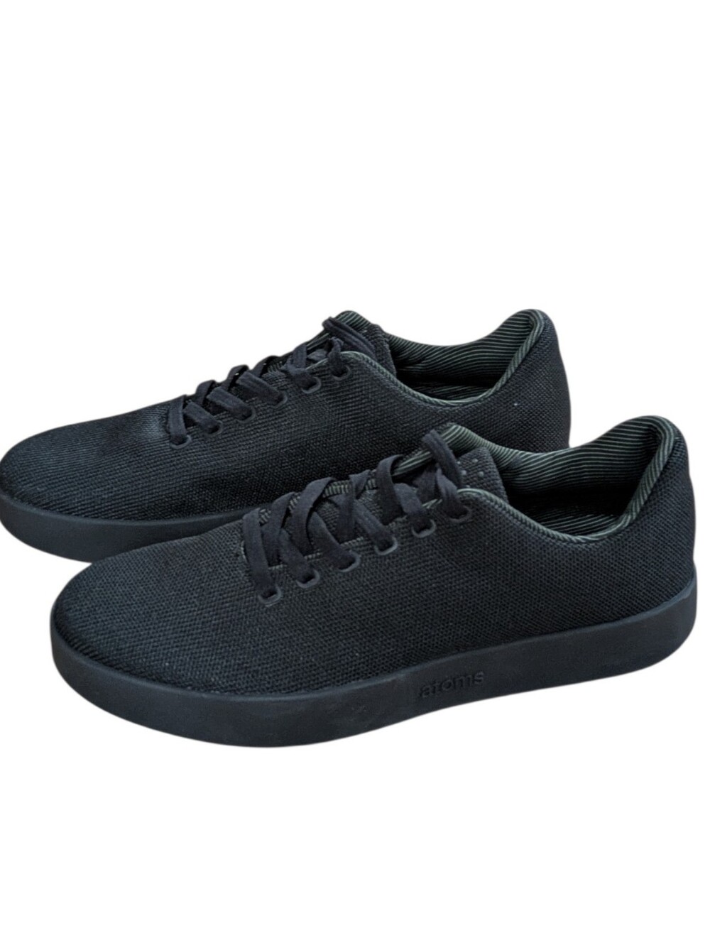Atoms Model 001 Black Unisex Minimalist Comfort Shoes Sneakers Mens 9.5 Women 11
